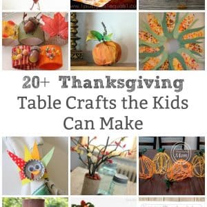 thanksgiving table crafts for kids to make