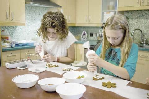 kids baking in the kitchen