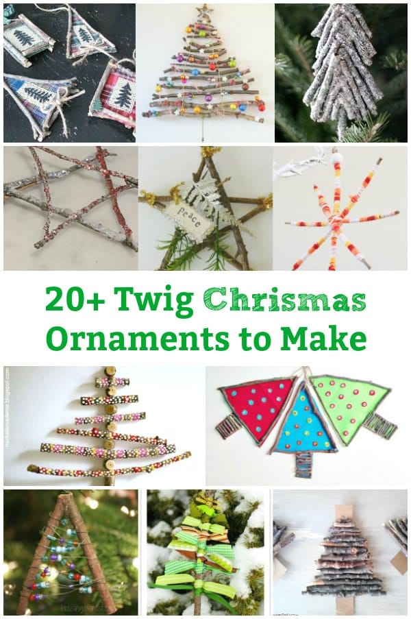 20 Handmade twig christmas ornaments to make