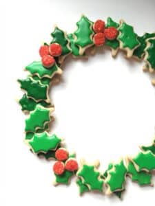 Christmas Sugar Cookie Wreath
