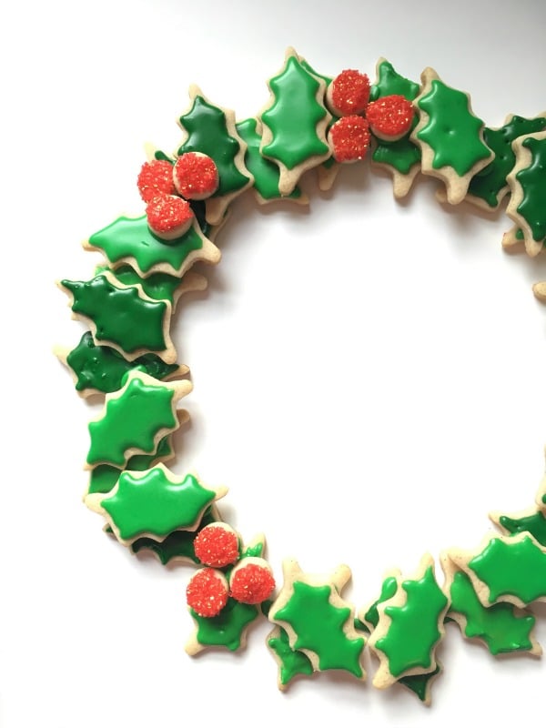 Christmas Sugar Cookie Wreath