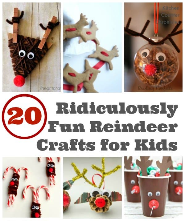 20 Ridiculously Fun Reindeer Crafts for Kids