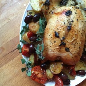 Greek Style Oven Roasted Chicken