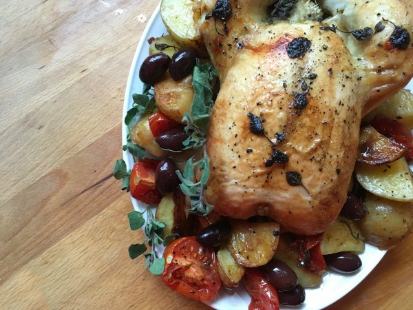 Greek Style Oven Roasted Chicken