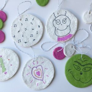 Grinch Salt Dough Ornaments