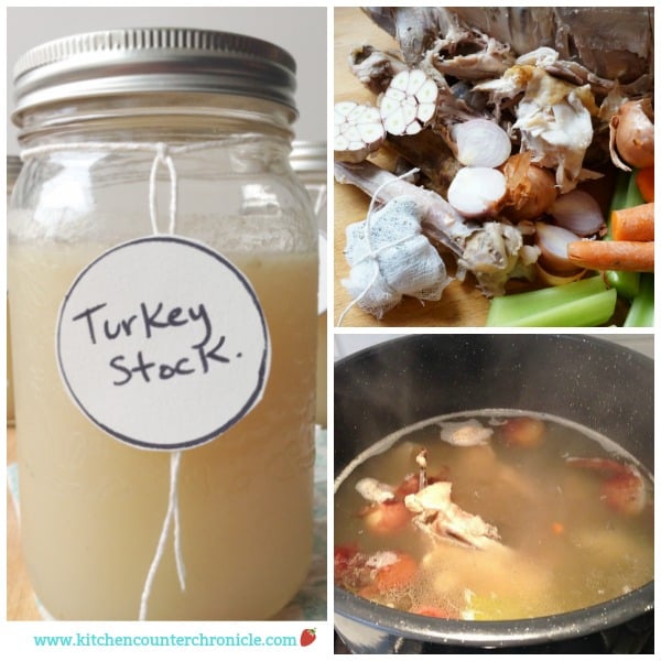How to Make Turkey Stock - This is a really simple recipe for making turkey stock. Throw everything in and let it simmer. | Thanksgiving Recipe | Turkey Recipe | Christmas Turkey Recipe |