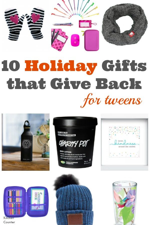 Holiday Gifts that Give Back for Tweens - A helpful gift guide filled with gifts that give back. Perfect to give to tweens or for tweens to give to their friends. | Holiday Gift Guide | Tween Gifts | Charity Gifts |