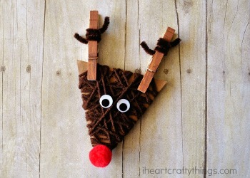 yarn wrapped reindeer craft