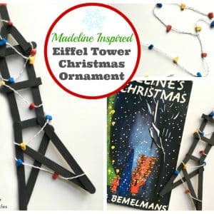 Madeline Inspired Eiffel Tower Christmas Ornament