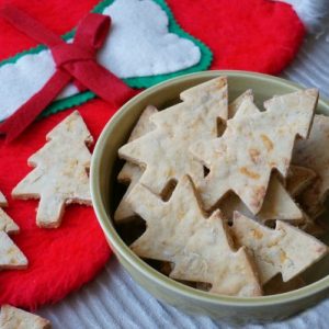 Cheddar and apple dog Christmas Cookies