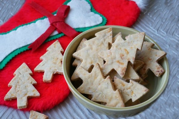 Cheddar and apple dog Christmas Cookies
