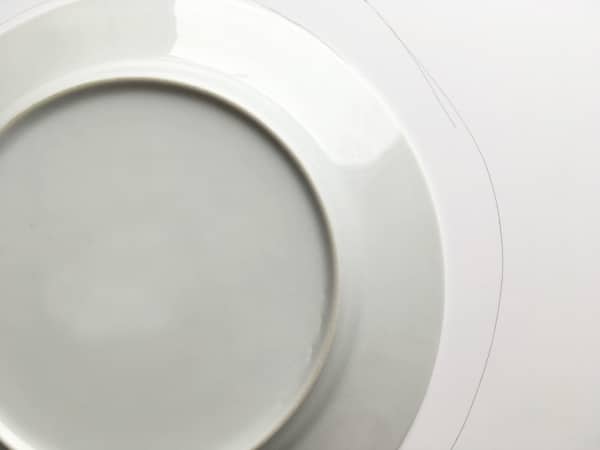 Mitten Wreath Plate Template