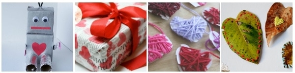 valentines for tweens to make nature crafts collage leaf hearts