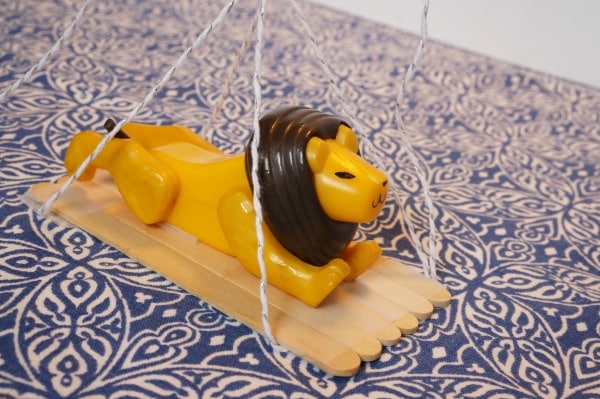 lion on platform