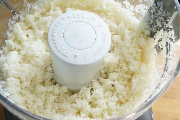 cauliflower rice in food processor