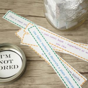 I'm Bored Jar Activities for Tweens