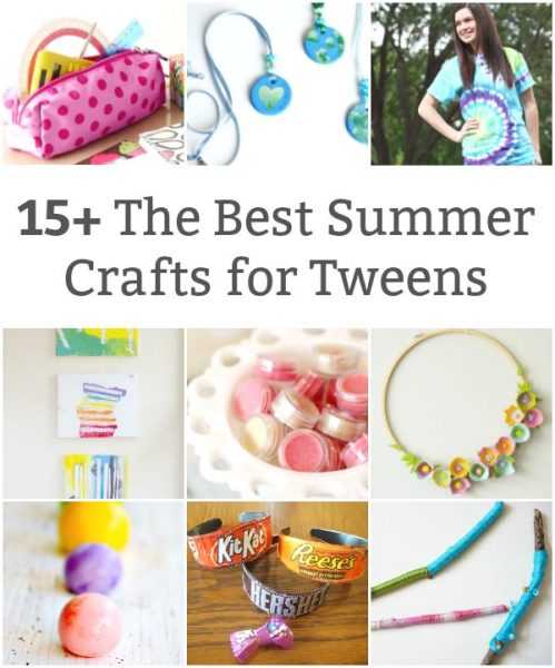 collection of summer crafts for tweens