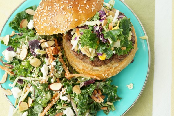 Super Simple Weeknight Burgers & Salad