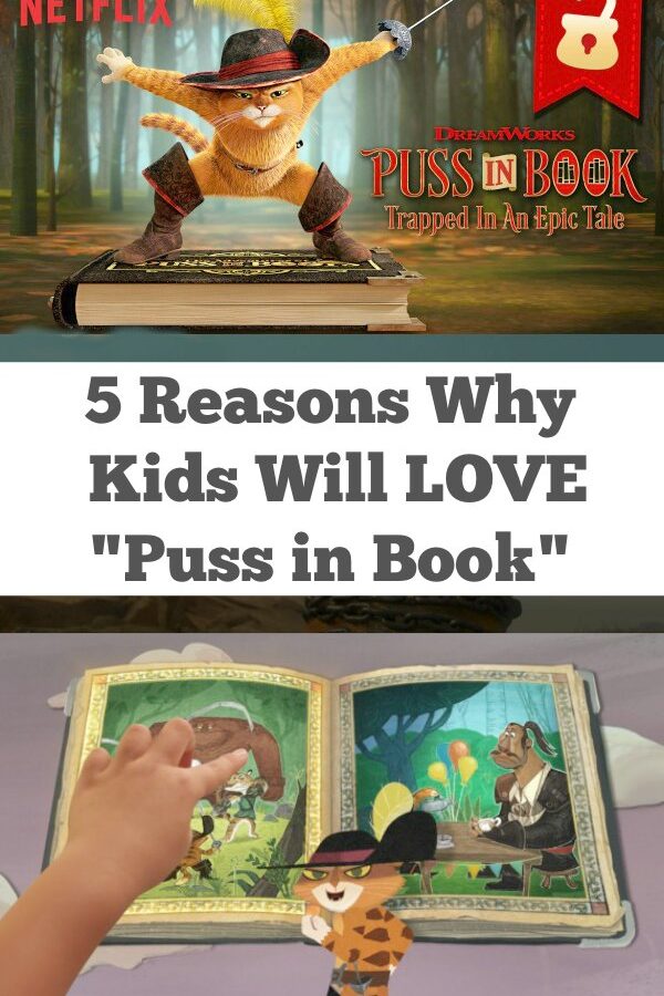 5 Reasons Why Kids Will Love Puss in Book - A totally cool, interactive program from Netflix. A choose your own adventure movie starring Puss in Boots. Kids are going to love it. | Puss in Boots | #ad |