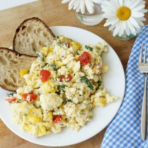 Mediterranean Veggie Scrambled Eggs - Mediterranean Living