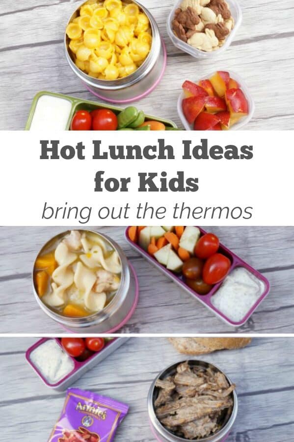 Hot Lunch Ideas for Kids - How to Use a Thermos - Use the lunch box secret weapon, a thermos. Kids love all of these warm food ideas. | Back to School | Recipes for Kids | Family Friendly Food | Hot Lunch Recipes |