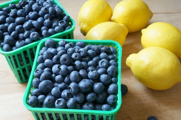 blueberries and lemons