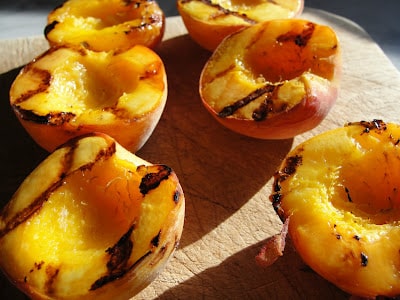 grilled peaches