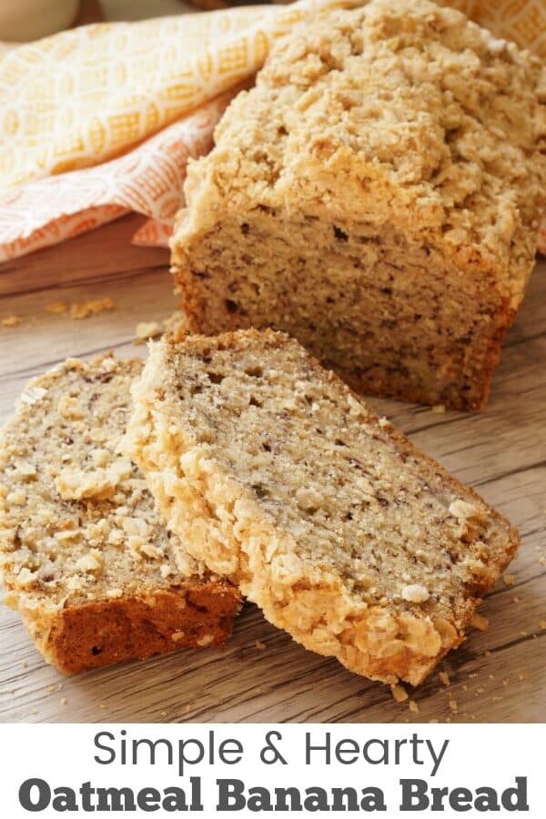 Oatmeal banana bread - Simple and delicious breakfast recipe for a kid friendly breakfast. | Breakfast Recipe | Banana Bread |