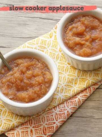 featured image for crock pot applesauce recipe