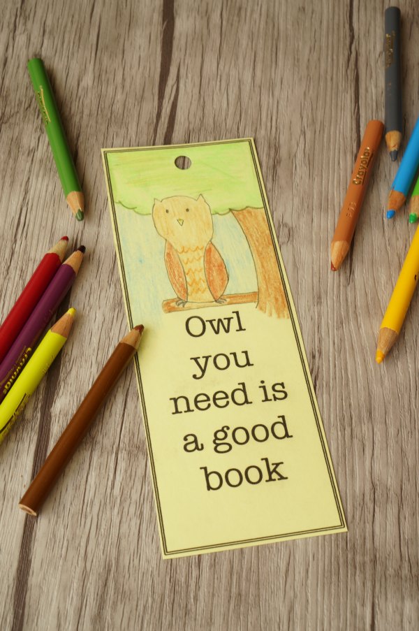 owl bookmark 