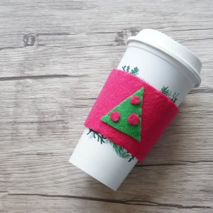how to sew a felt coffee cup cozy social