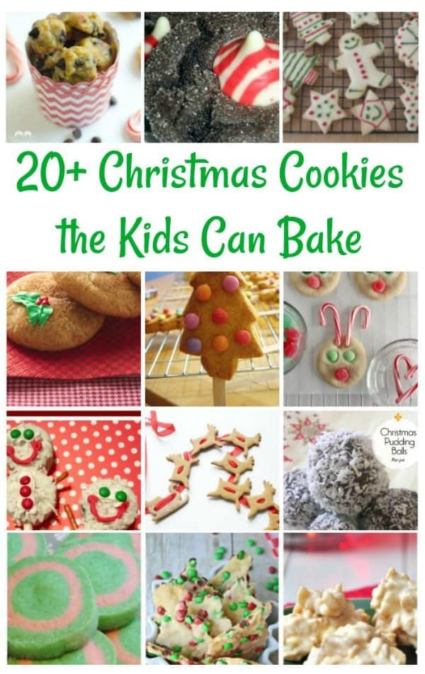Christmas Cookies Kids Can Bake - A fun collection of Christmas cookies that the kids can bake. Bake up some memories this holiday season. #christmascookies #christmaswithkids #cookierecipes #christmasrecipe