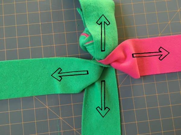 dog pull toy fleece cross
