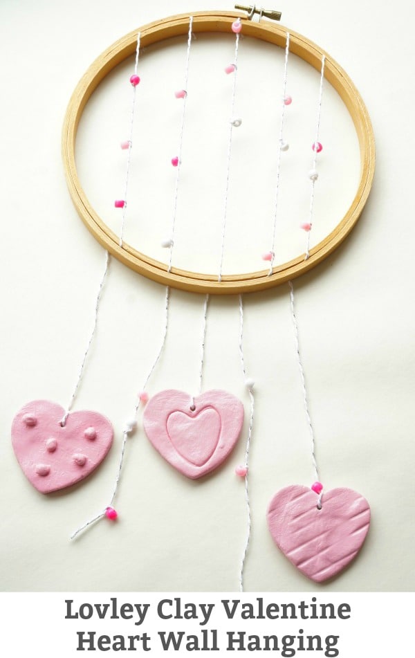 DIY Clay Valentine Heart Wall Hanging