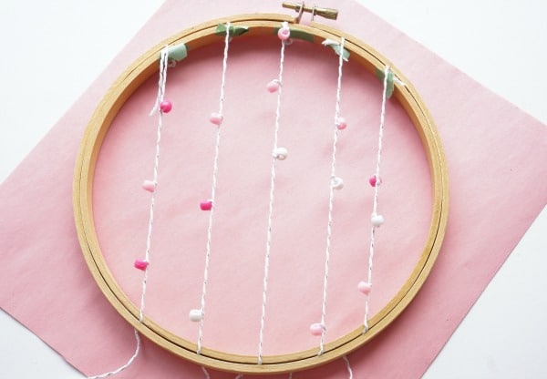 beads in hoop