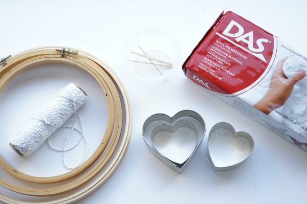 clay heart art supplies