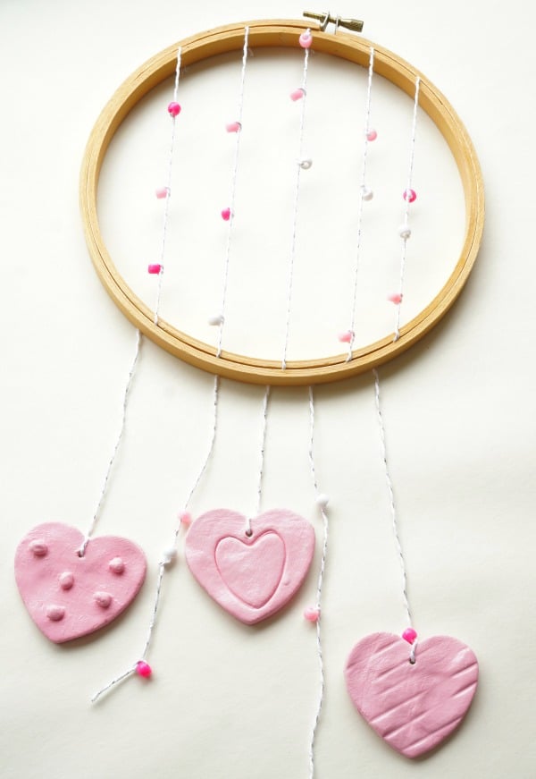 clay heart wall hanging final