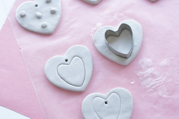 cookie cutter heart impression