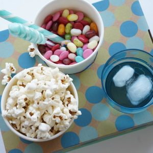 DIY movie snack tray social