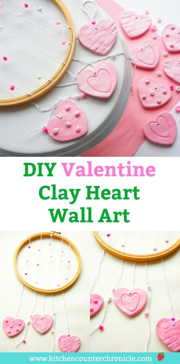 Valentine Clay Heart Wall Art