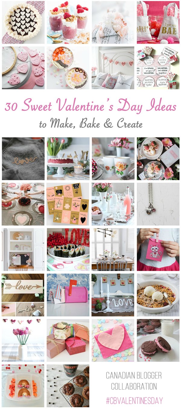 30 Valentine Crafts, recipes and art blog hop