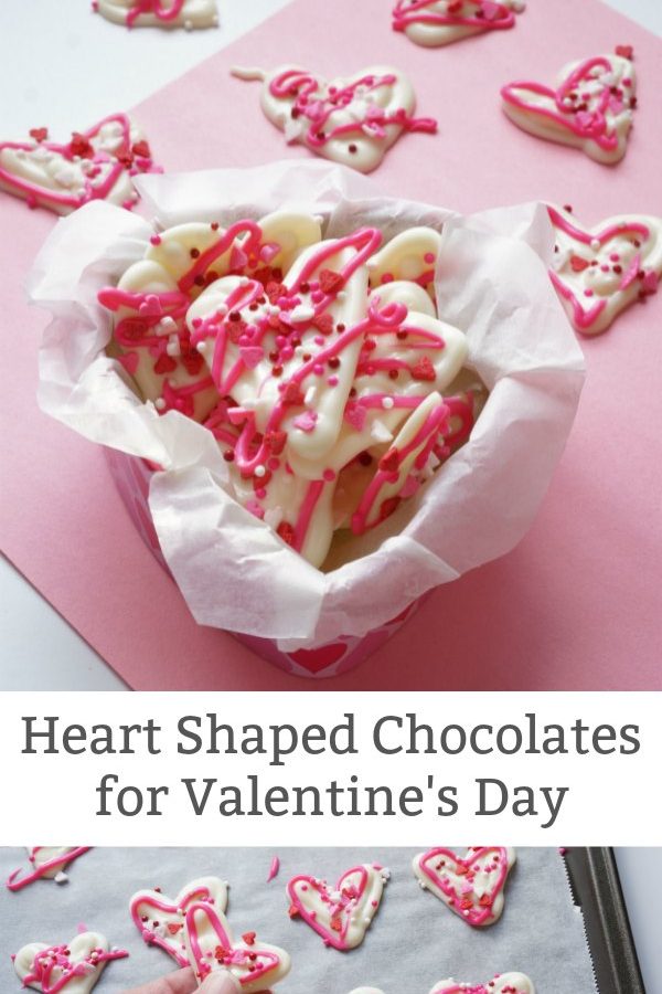 Simple Heart Shaped Chocolates for Valentine's Day