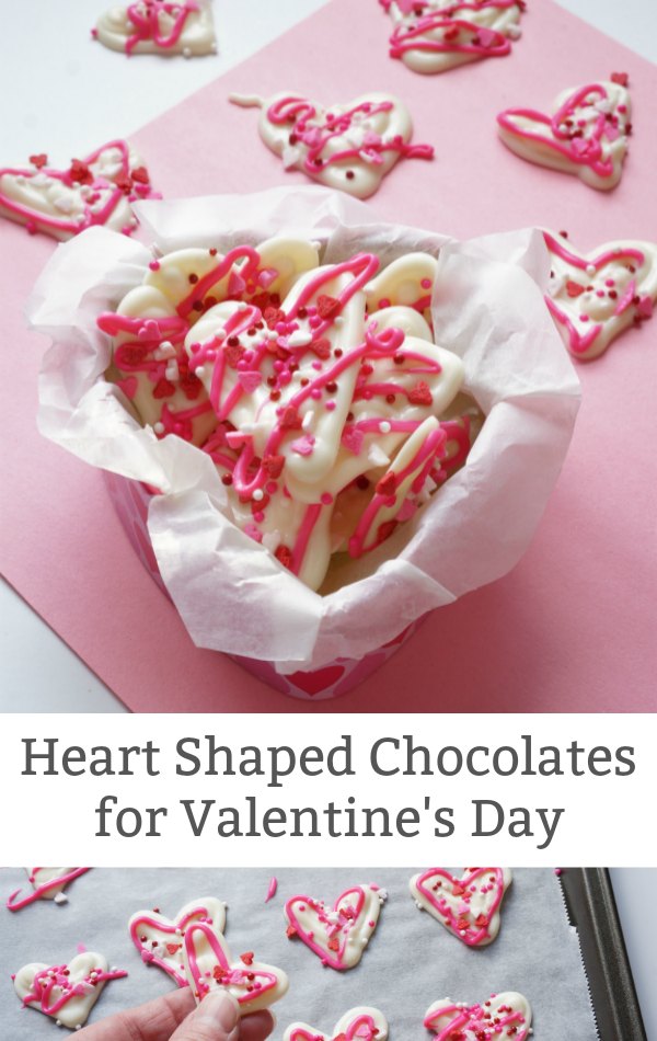 Simple Heart Shaped Chocolates for Valentine's Day 