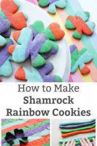 how to make shamrock rainbow cookies