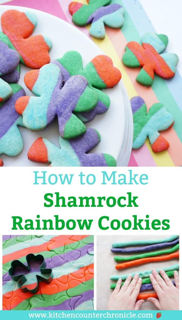 how to make shamrock rainbow cookies