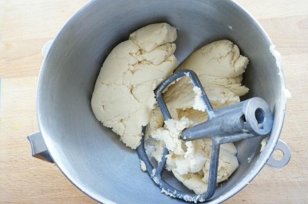 sugar cookie dough in bowl