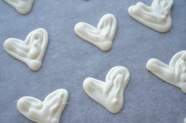 white chocolate hearts