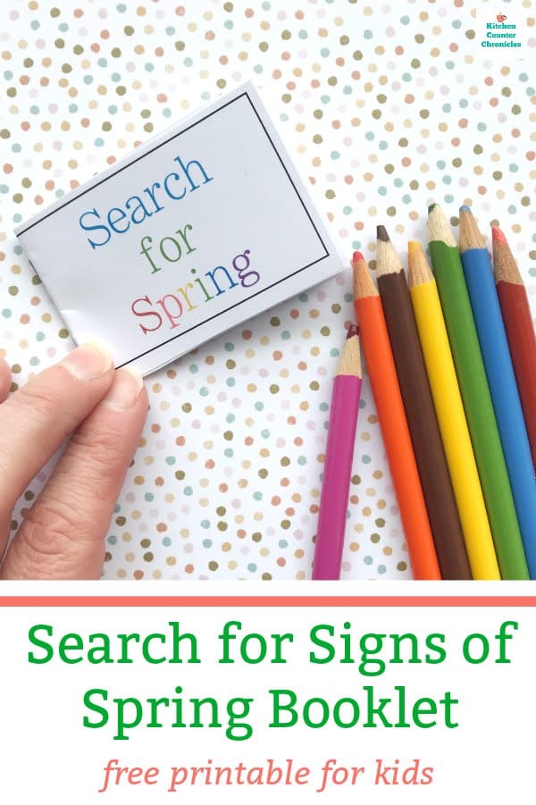 spring scavenger hunt printable booklet