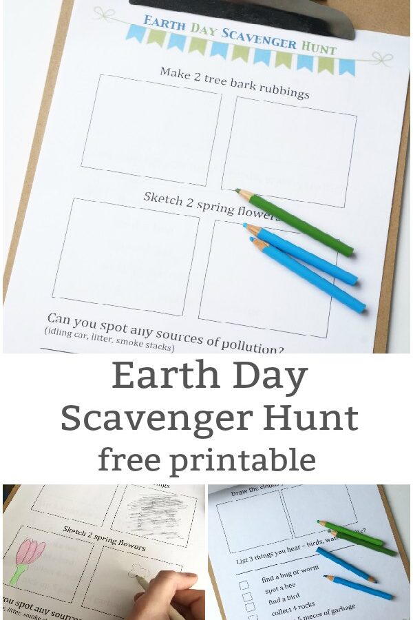 Get Outside – Earth Day Scavenger Hunt