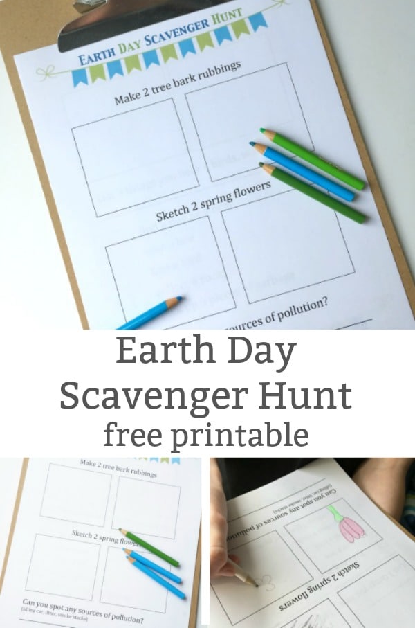 Get Outside Earth Day Scavenger Hunt